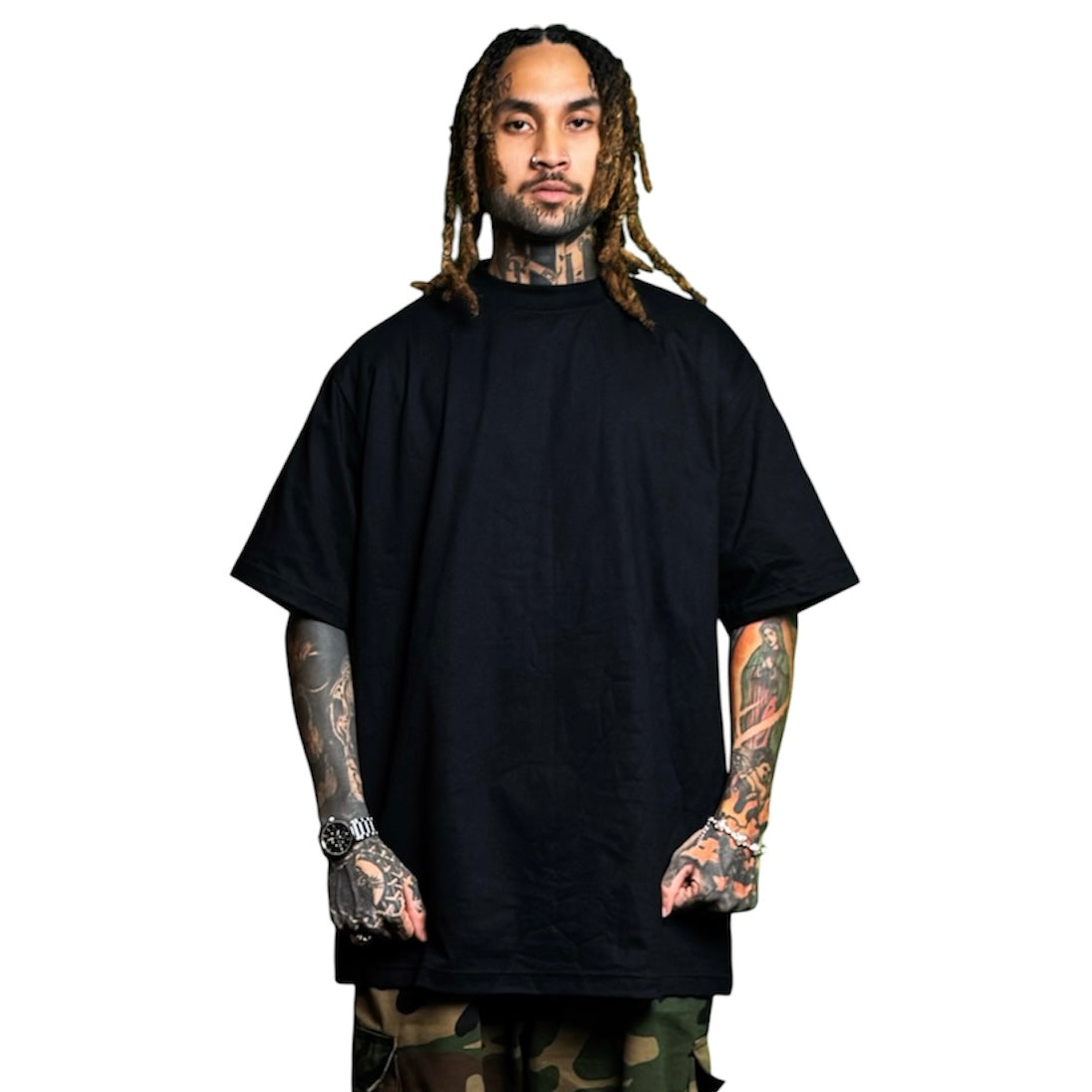 BLACK HEAVYWEIGHT TEE