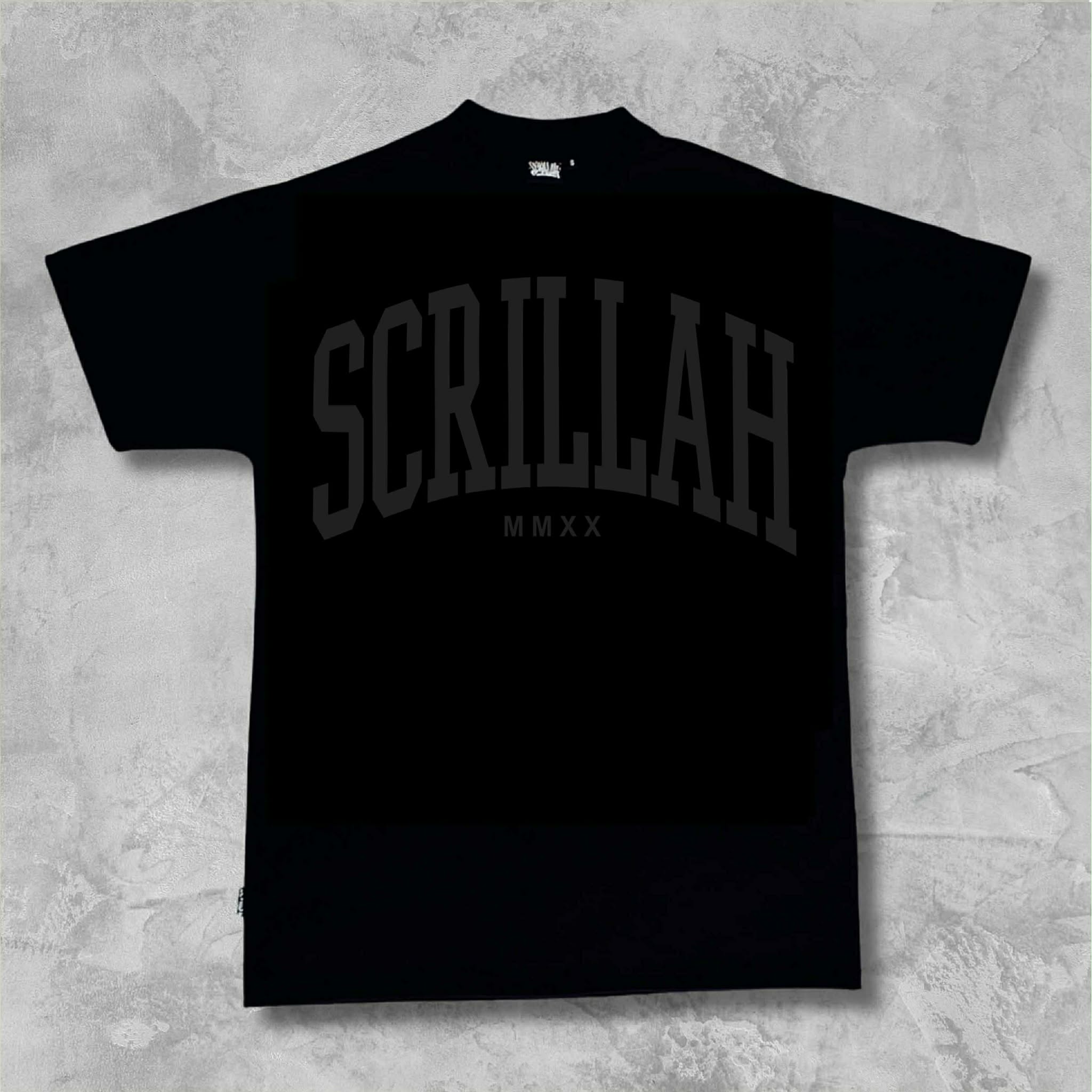 Black - black embossed print